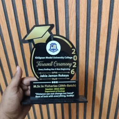 Alternative view of Premium Acrylic Award Crest - A28